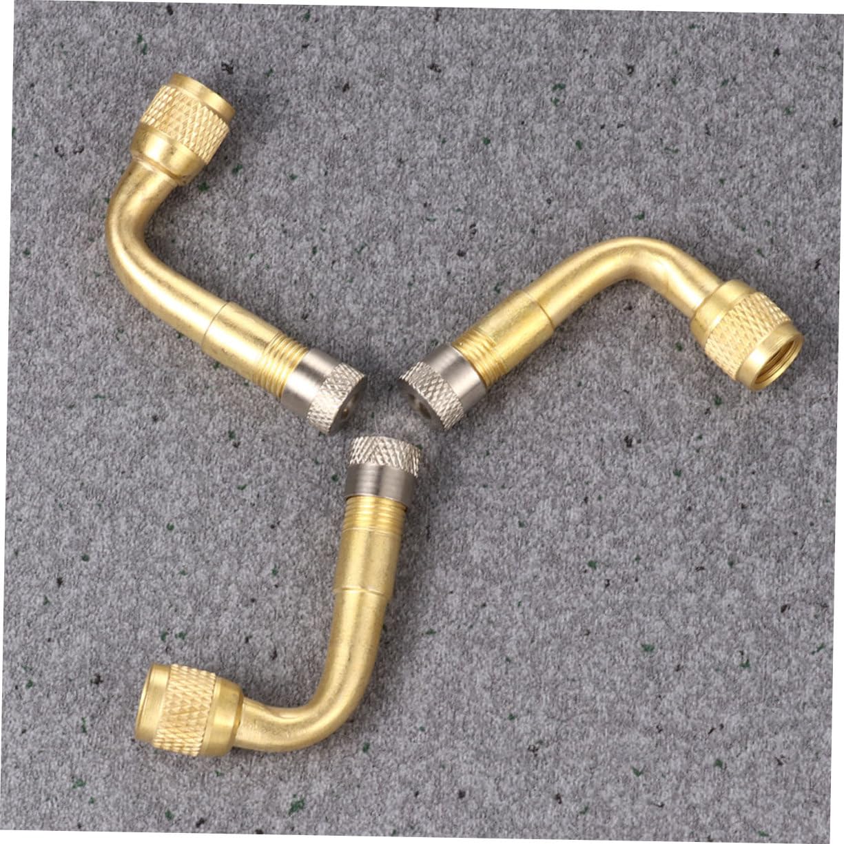 PACKOVE 6pcs Tire Valve Extension Rod Angled Valve Stem Extenders for Easy Tire Maintenance for Cars Motorcycles and Rvs