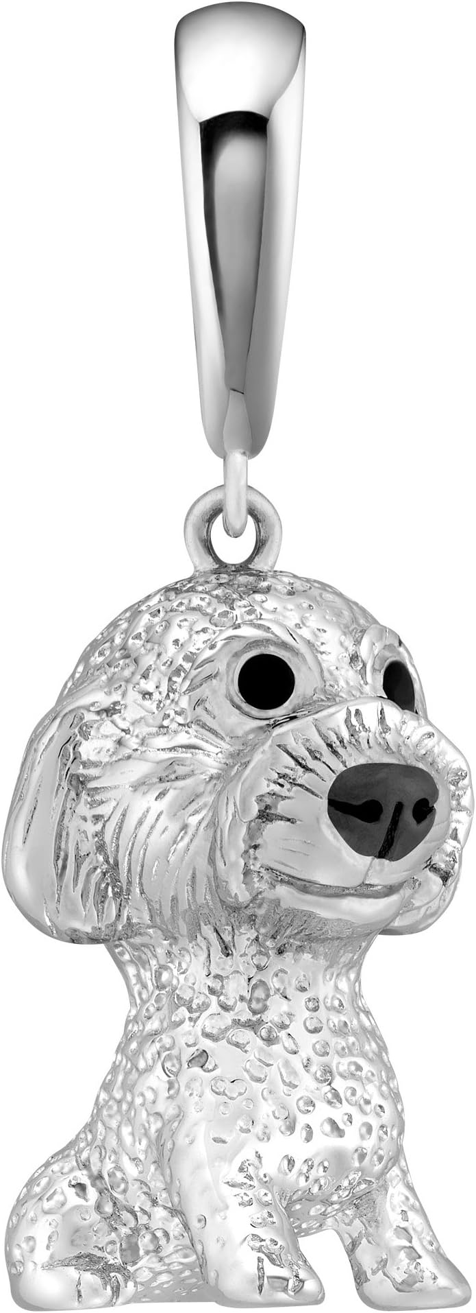 Arte Madrid Fluffy Poodle 925 Sterling Silver Exquisite Jewelry fit for Necklaces and Bracelets