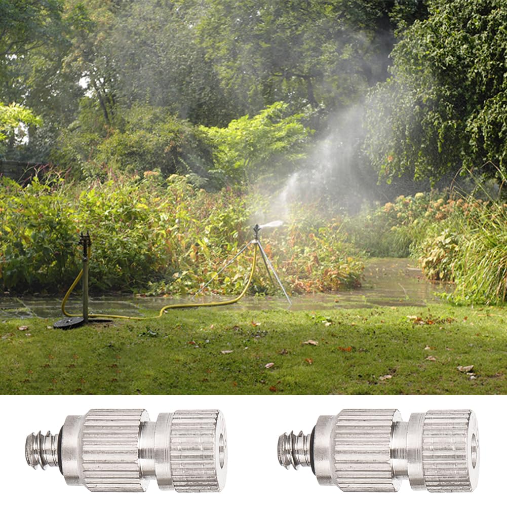 Lot de 10 buses de brumisation pour système de refroidissement extérieur en acier inoxydable à haute pression avec filtre en laiton pour système de brumisation (taille : 0.3mm)