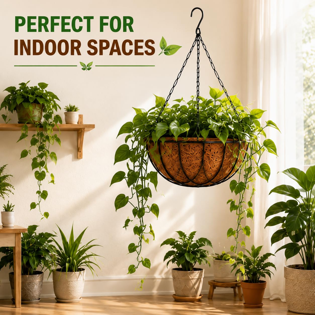Bio Blooms Coir Hanging Pots - 4 Pack -6 Bio Blooms Coir Hanging Pots - 4 Pack -6