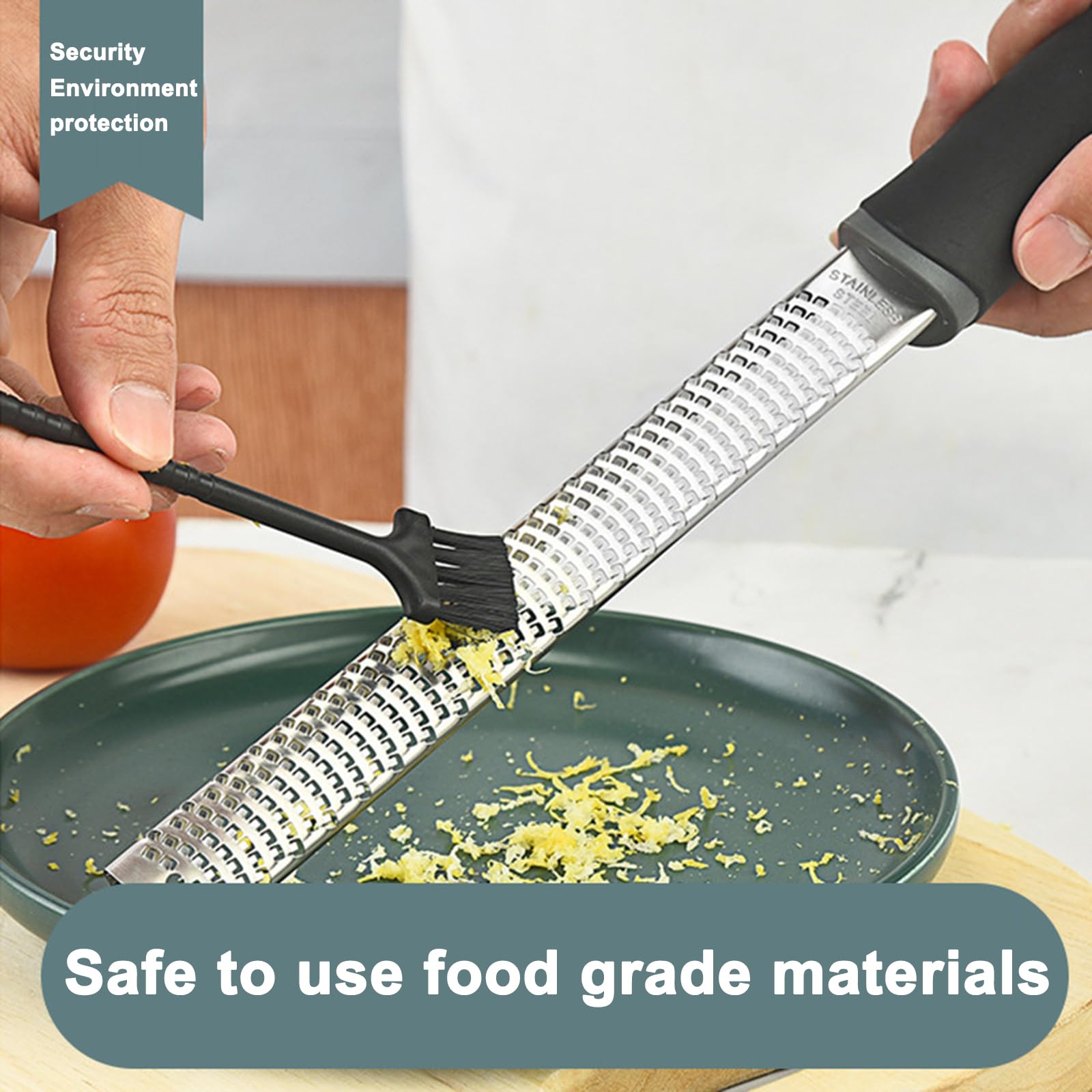 Grattugia Manuale In Acciaio Inox - Per Formaggio, Agrumi, Cioccolato | Zester Multiuso - Foto 5