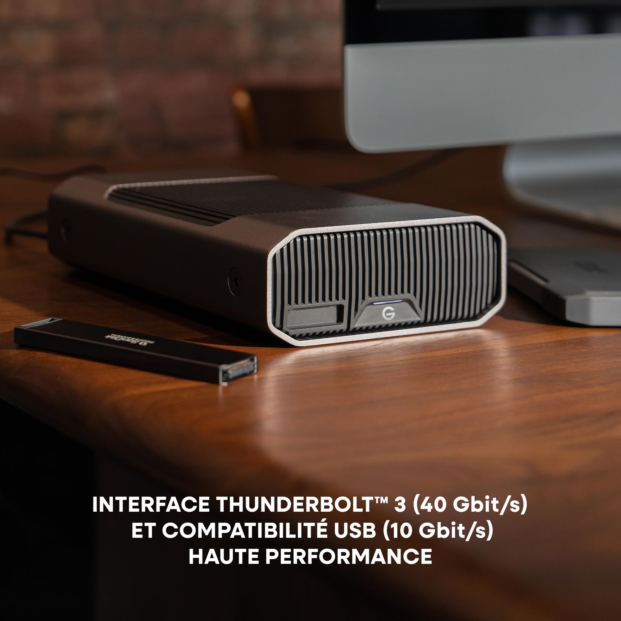 SanDisk Professional 12 to G-Drive Project, avec Fente SSD Mag Pro-Blade, Thunderbolt 3, USB (10 Gbit/s), Disque Dur de Classe Entreprise 7 200 Tours/Minute, Vitesse de Lecture jusqu'à 250 Mo/s