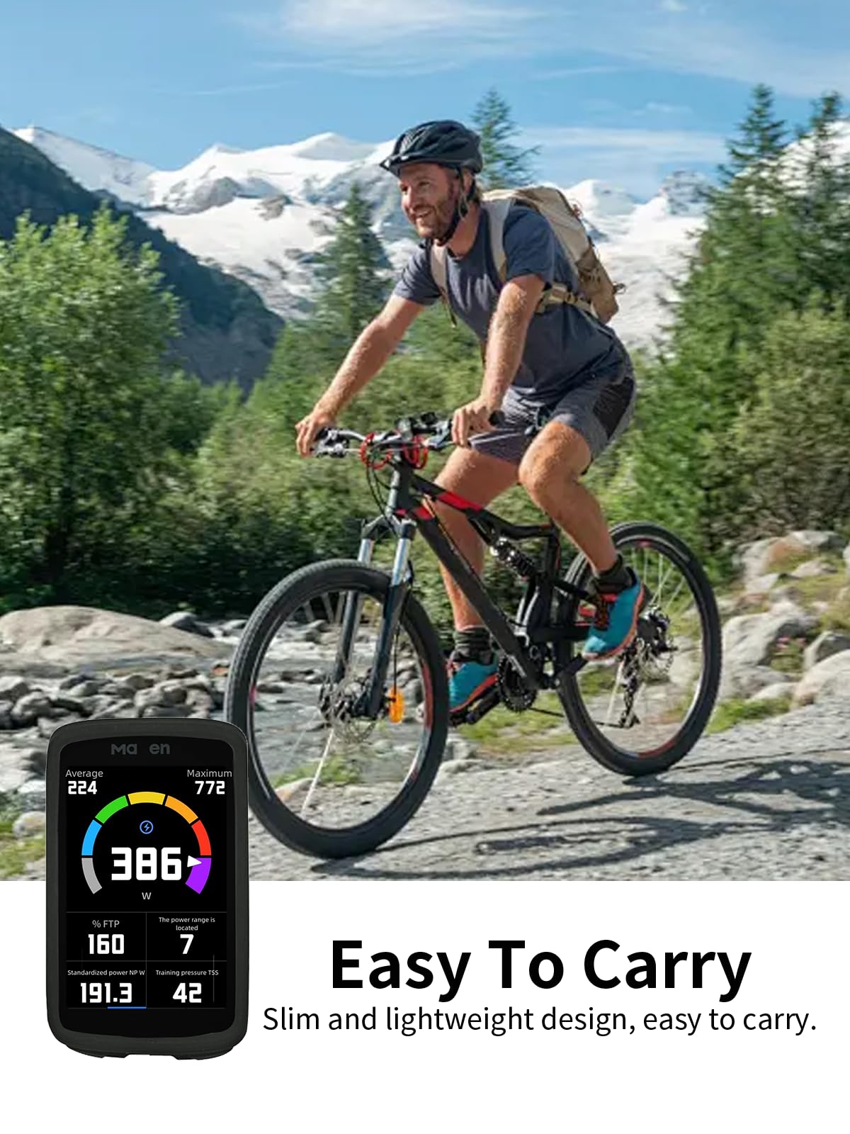 Custodia per ciclisti Magene C706, custodia protettiva in silicone toergy, copertura con fori precisi – Antiurto, impermeabile, comodo al tatto, nero