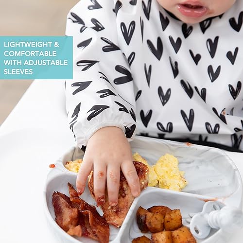 Miniatura 181 de Bumkins - Babero con mangas - Para niños y niñas, bebés y niños pequeños de 6 a 24 meses - Ligero, duradero, impermeable - Babero de manga larga -