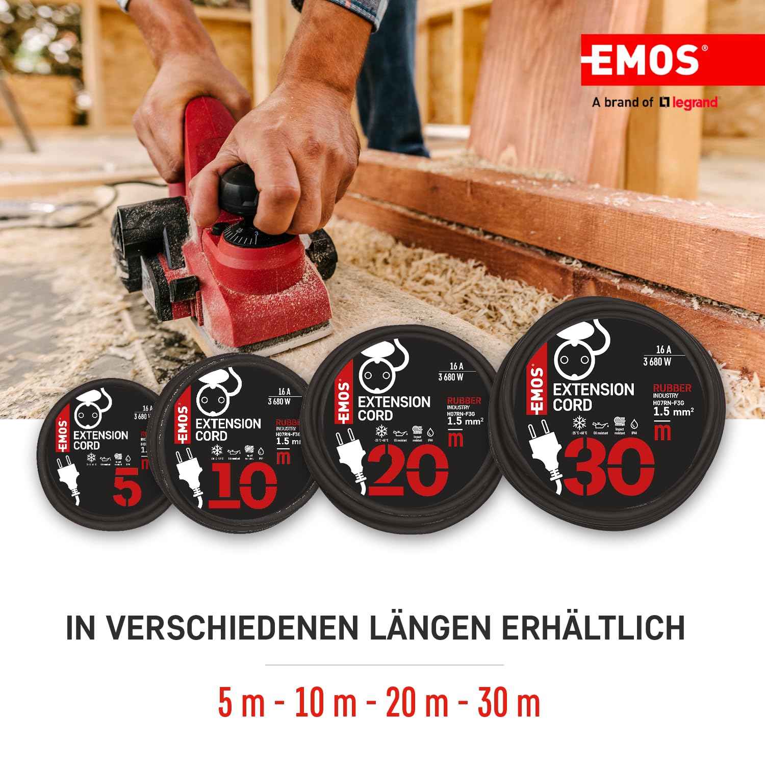 Enrouleur de câble EMOS, P01830