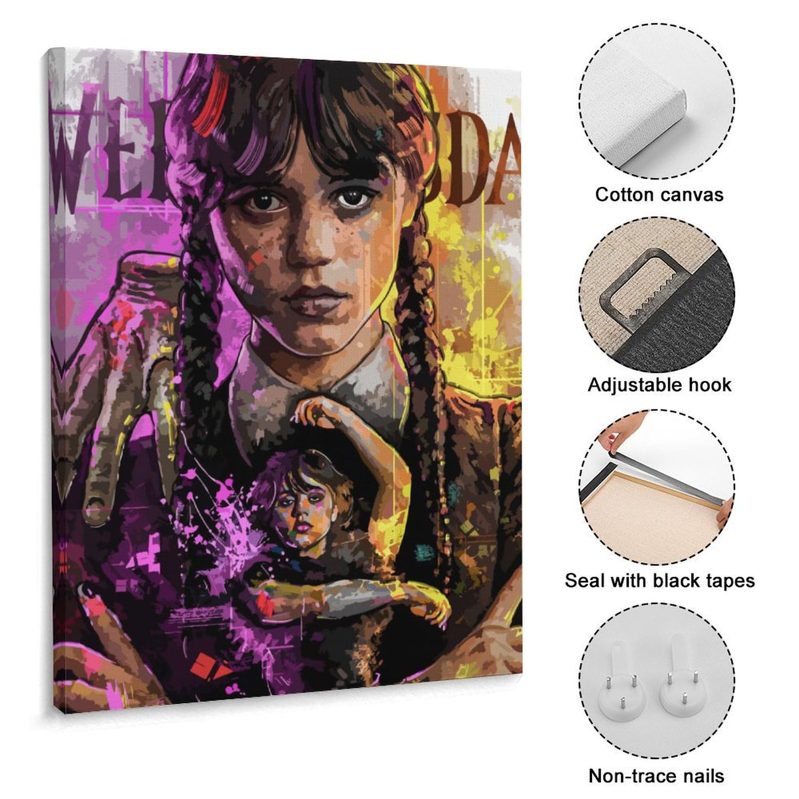 Amazon.co.jp: アートパネル ウェンズデー 映画 アートポスター