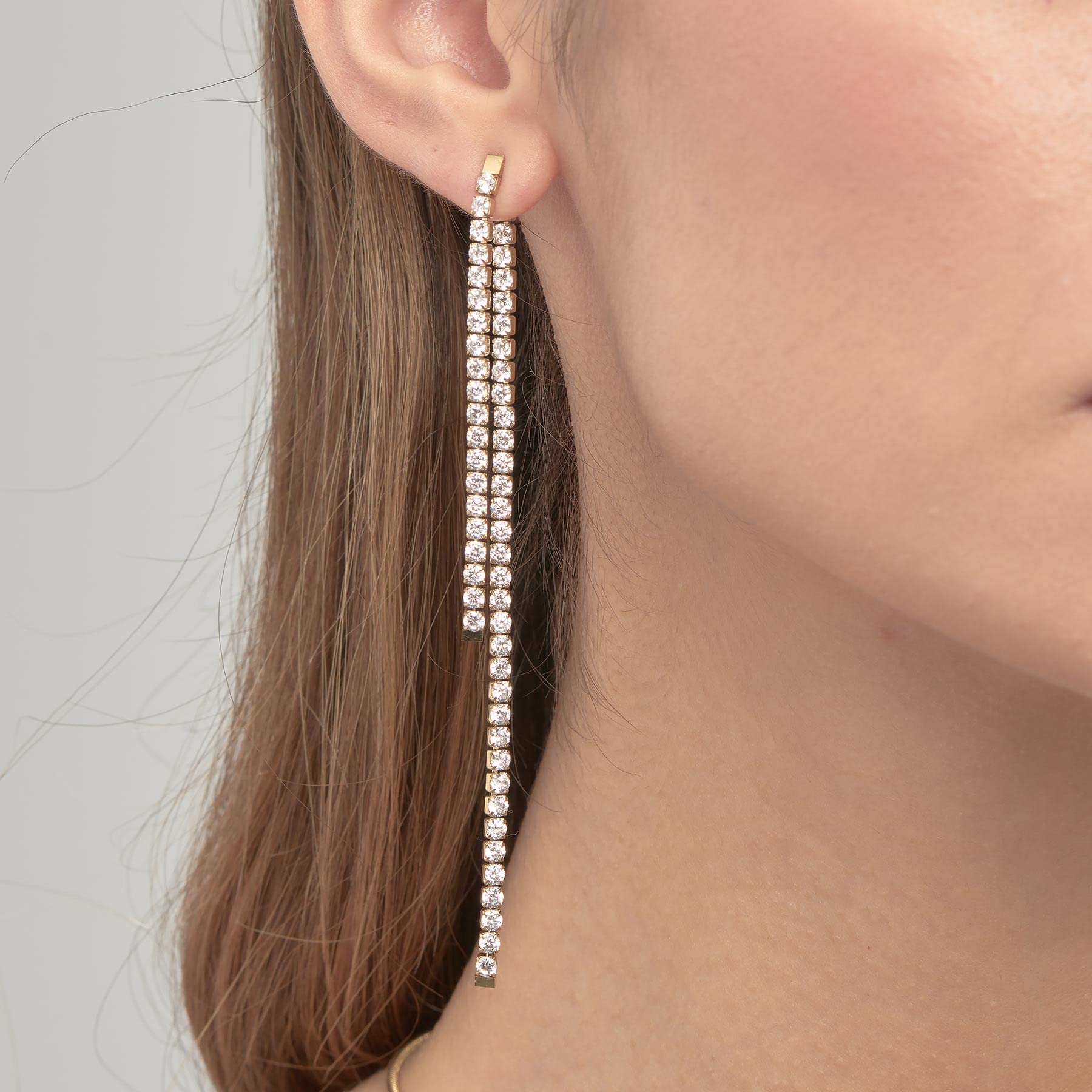 Brosway Orecchini Donna, Orecchini Pendenti in Acciaio e Cubic Zirconia | Collezione DESIDERI - BEIE004