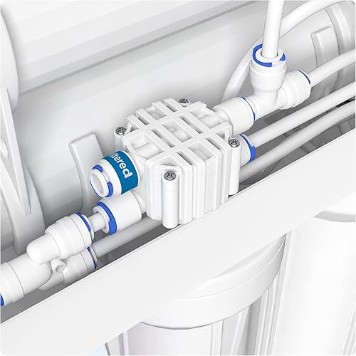 Miniatura 2 de AquaticLife - Sistema de filtración de agua de ósmosis inversa hidropónica de 5 etapas 200 GPD alta eficiencia