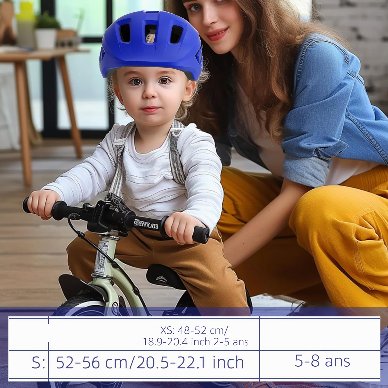 XJD Casque de vélo Enfant garçon, Casque Enfant réglable 48-56 cm, Casque de Skateboard pour Filles et garçons de 2 à 8 Ans ce certifié, Casque vélo Scooter bébé