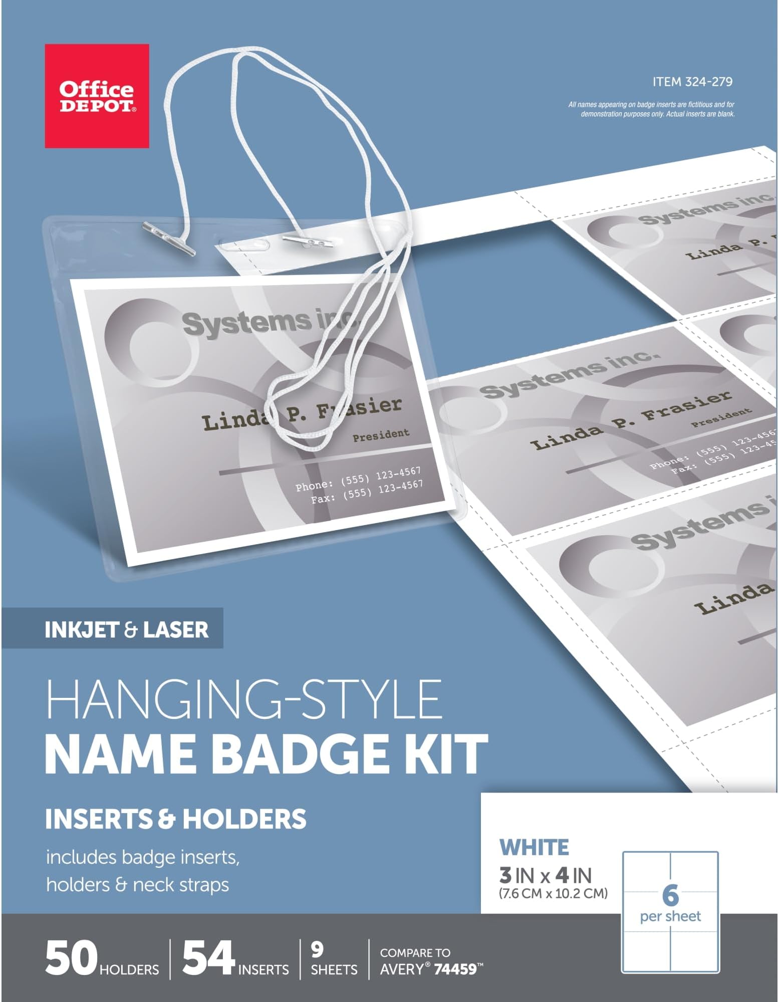 Amazon.com : Office Depot® Brand Name Badge Kit, Pack Of 50 : Office ...