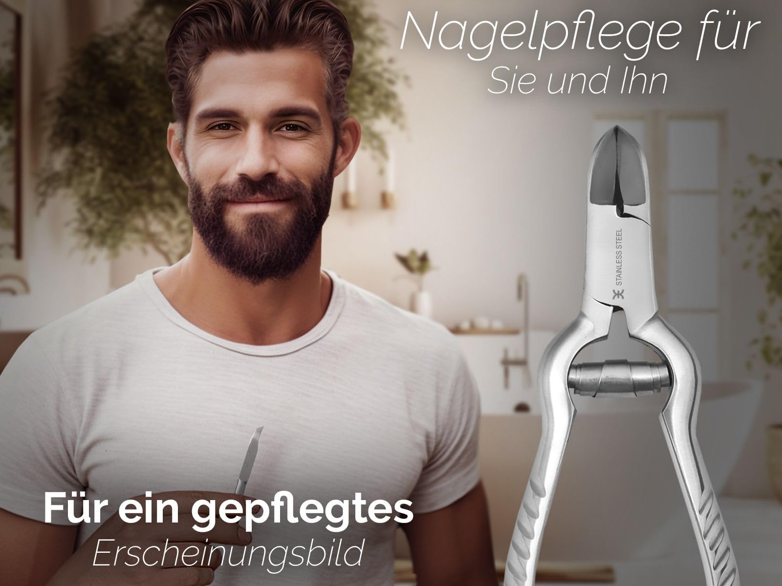 Nagelzange 14 cm aus EXELLENT-Solingen mit Pufferfeder