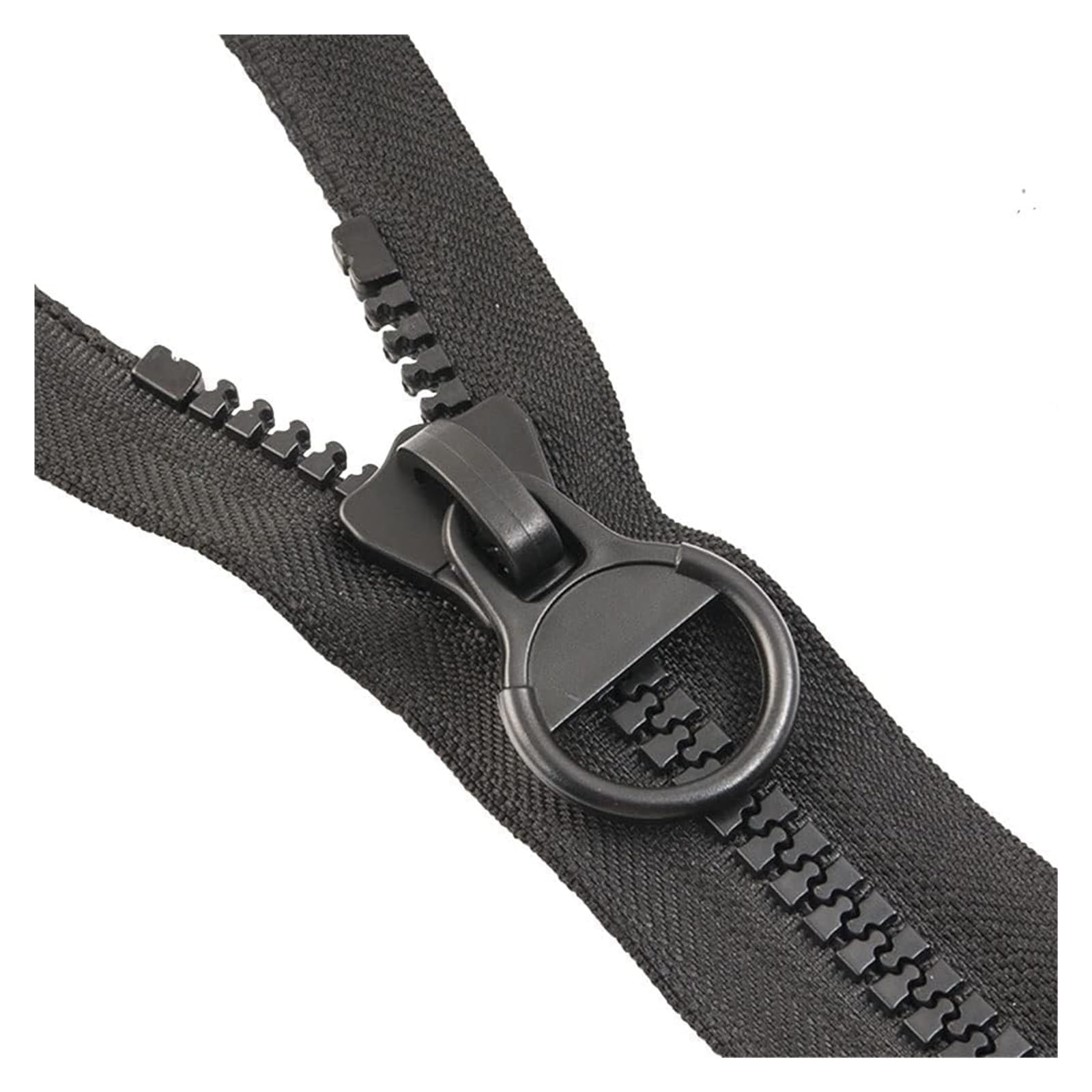 Cremalleras,Cremalleras de Costura, Cremallera de Resina 8#,Cremallera de plástico Resistente for Costura Artesanal, Bolsa de Sastre, Ropa(Black,300cm)