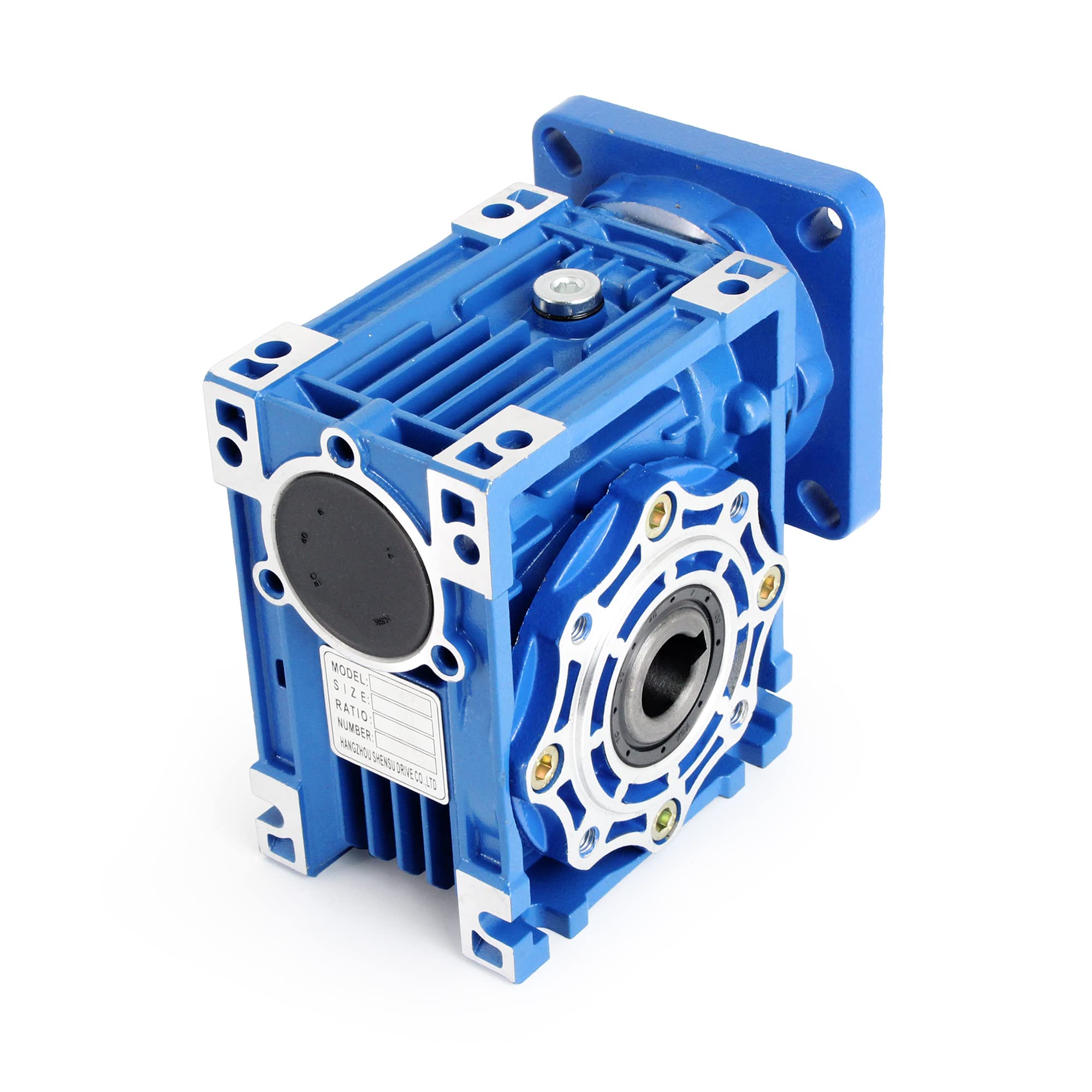 RATTMMOTOR Engrenage à vis sans fin NMRV040 - Rapport de réduction 7,5:1 - Réducteur en métal pour servomoteur/moteur pas à pas Nema34