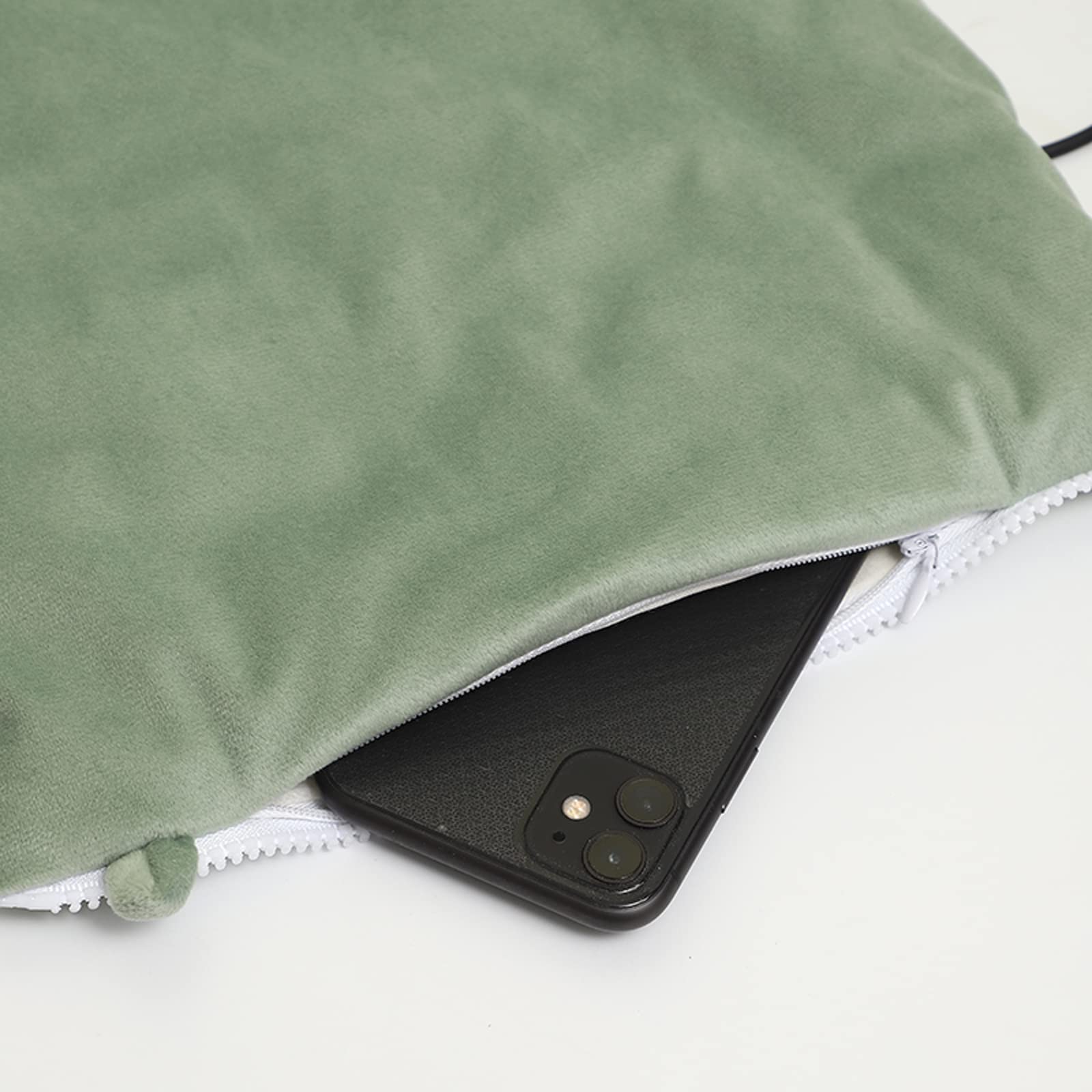 Manguito de Mano con calefacción eléctrica Almohadilla de calefacción eléctrica USB Ajustable Bolsa de Calentador de Manos Bolsa de Calentador de Manos Suave de Terciopelo Multiusos Cojín de Asiento
