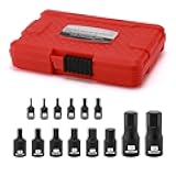 MIXPOWER 14-Piece Dr. Bit Socket Set, 2.5mm to 19mm, 1/4