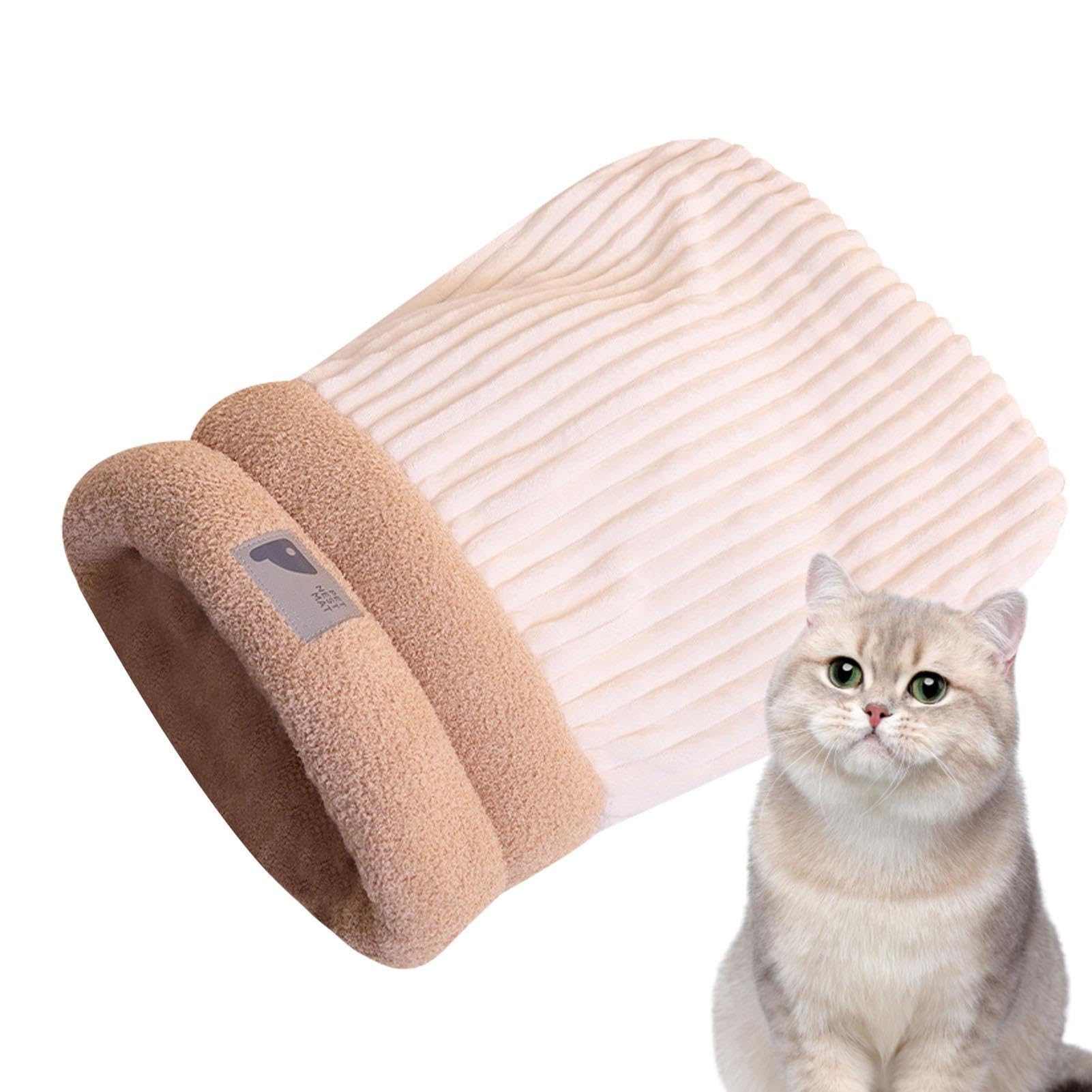 Sac de couchage pour chat peluche lit hiver chaud et lavable petit chien 8kg