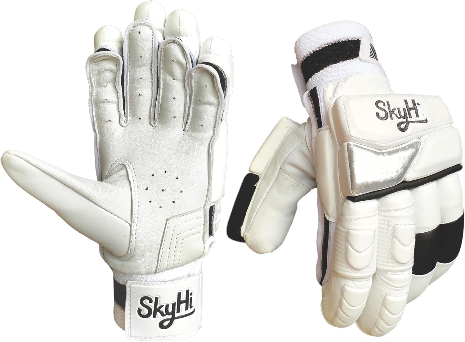 Skyhi Super Test Cricket Batting Gloves for Mens Right Hand and Left Hand Batsman