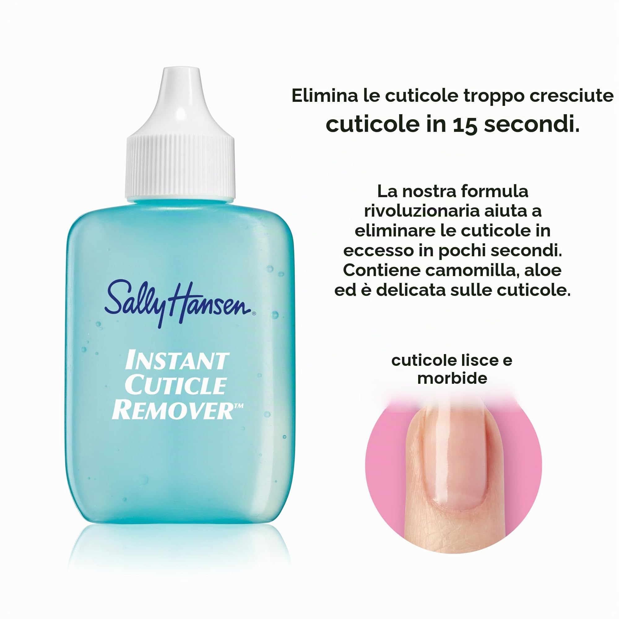 Sally Hansen - Rimuovi Cuticole Instantaneo Instant Cuticle Remover - Formula Sciogli Cuticole ad Azione Rapida - 30 ml