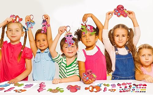 Miniatura 2 de SICOHOME Kits de manualidades para el día de San Valentín para niños 24 paquetes de adornos de manualidades de San Valentín haz tu propia artesanía