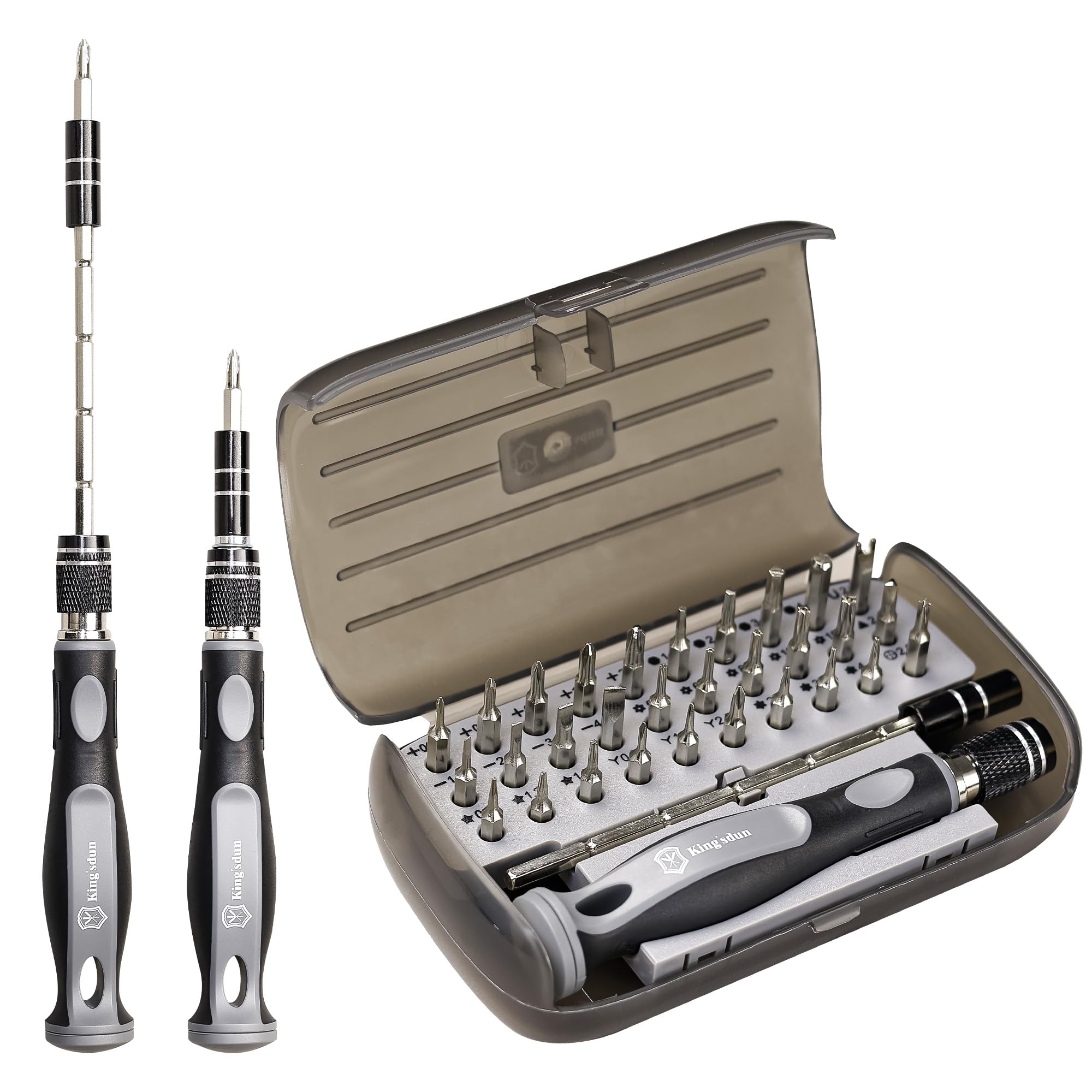 32-in-1 Precision Screwdriver Set, Mini Screwdriver Set Tool Kit, Non-Slip Handle Magnetic Screwdriver Set for DIY Enthusiasts, Screwdriver Bit Set for Computer, Laptop, Phone, Watch, Electronic