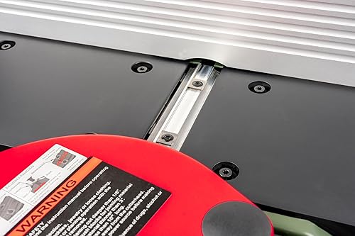 Miniatura 10 de Cutech 40180HB - Junta de mesa con cabezal de corte en espiral de 8 pulgadas con mesas de aluminio recubiertas de teflón, insertos de 16 TC, valla