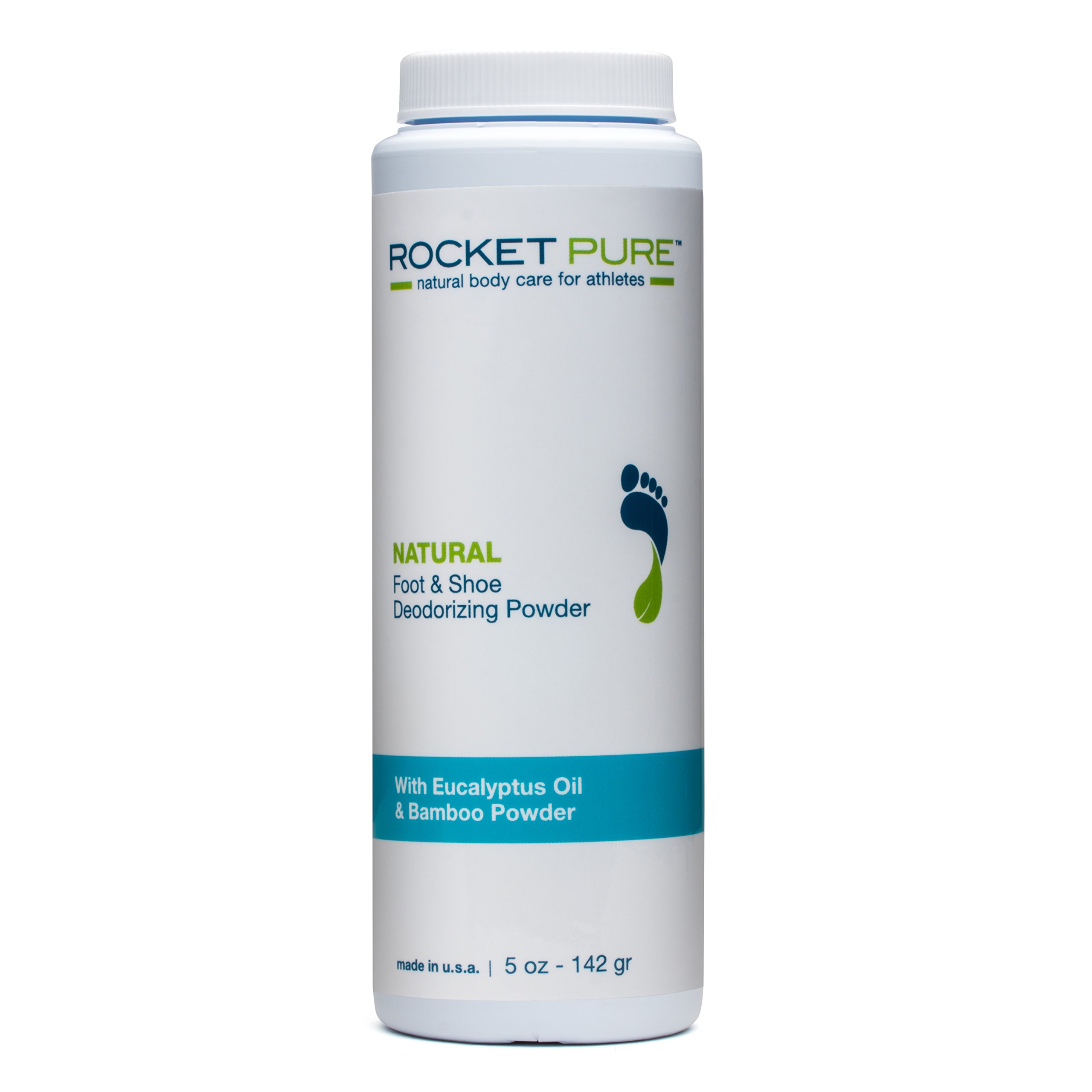 Natural Eucalyptus Foot & Shoe Deodorizing Powder for Athletes. Removes
