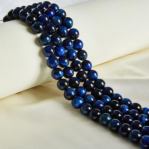 Miniatura 34 de 45 cuentas de turmalina negra de 0.315 pulgadas (0.315 in), cuentas de piedras preciosas naturales redondas sueltas