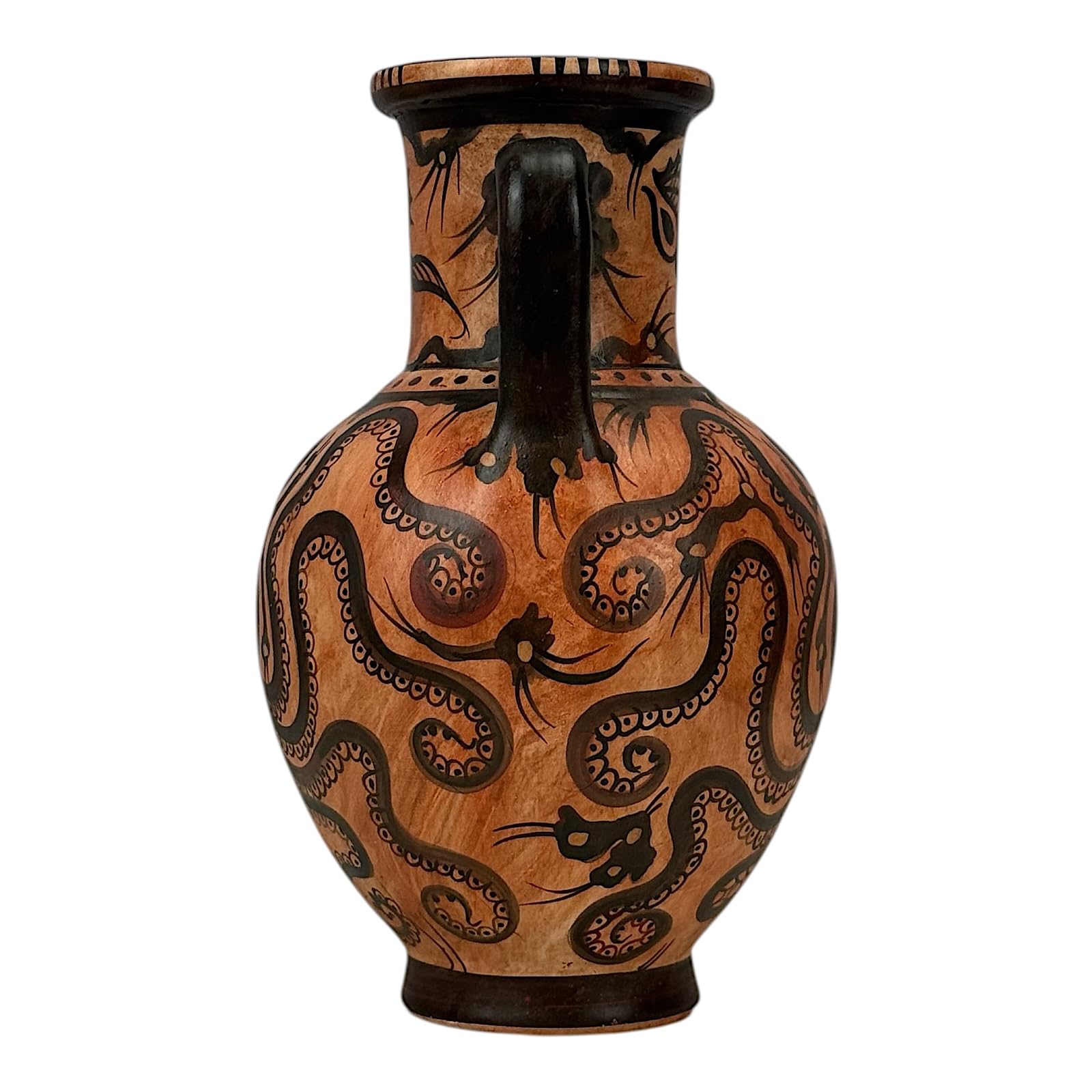 Vaso di polpo Anfora Stile marino Minoico Ceramica Cnosso Museo Copia 20 cm