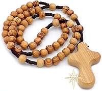 Vista 5 de Rosario personalizado de madera de olivo de Belén, nombre propio, regalos para niños, confirmación, primera comunión, bautismo para niños y niñas.