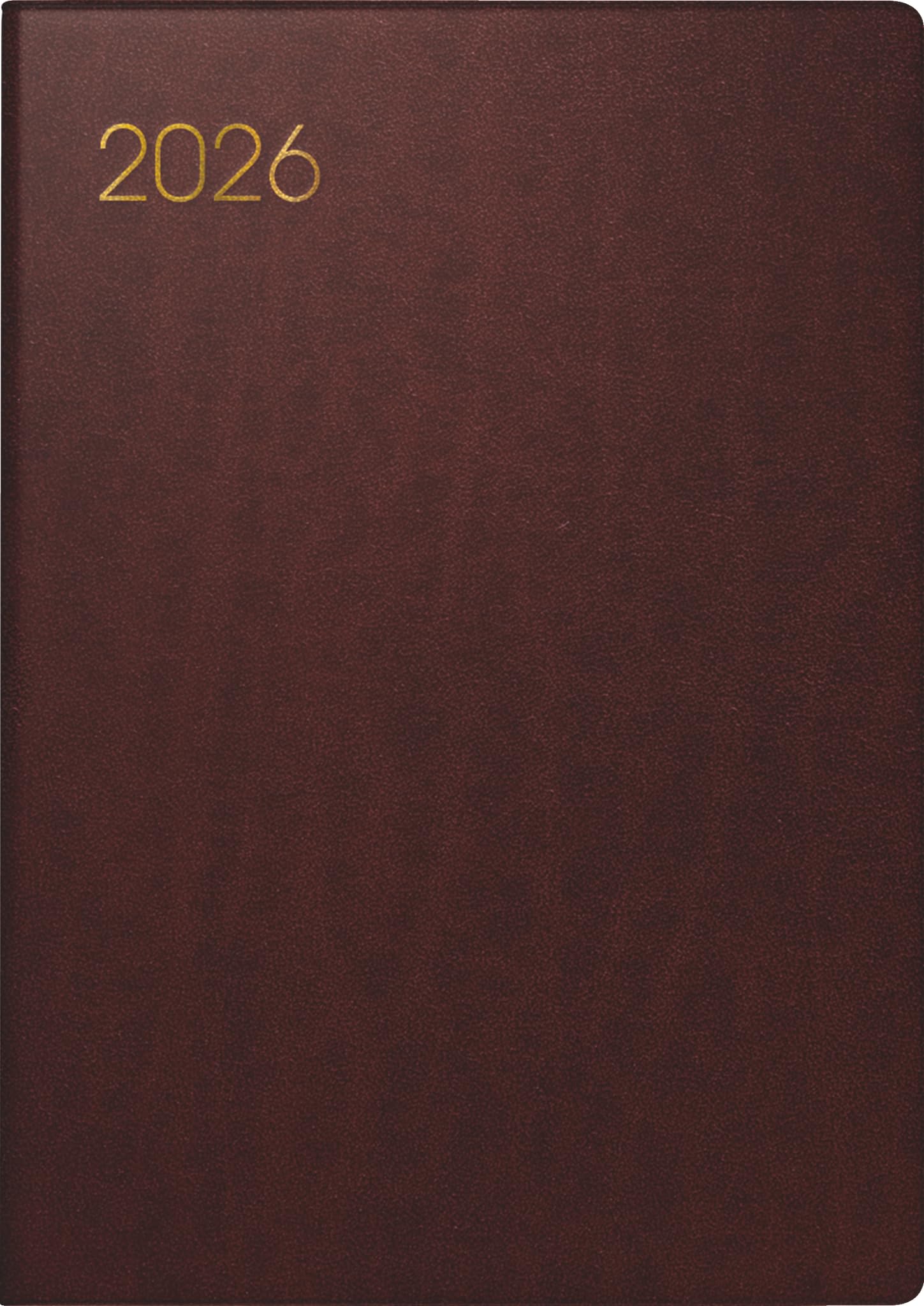 BRUNNEN Pocket Diary Model 713 2026 | A7, Leather, Bordeaux