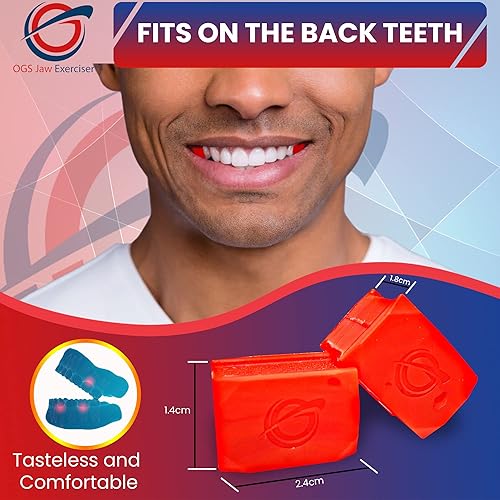 Miniatura 2 de OGS - Ejercitador de mandíbula para hombres y mujeres, libre de BPA, de silicona de grado alimenticio, adelgaza, tonifica y define los músculos de