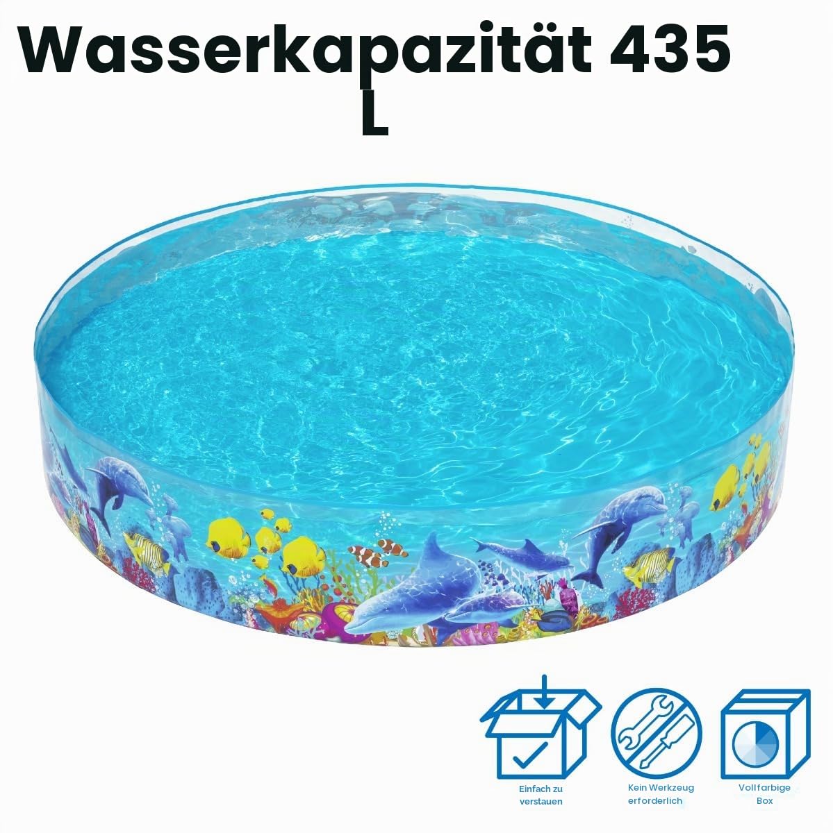 Bestway 55031 - Fill 'N Fun Fixbecken 244x46cm Clownfish,