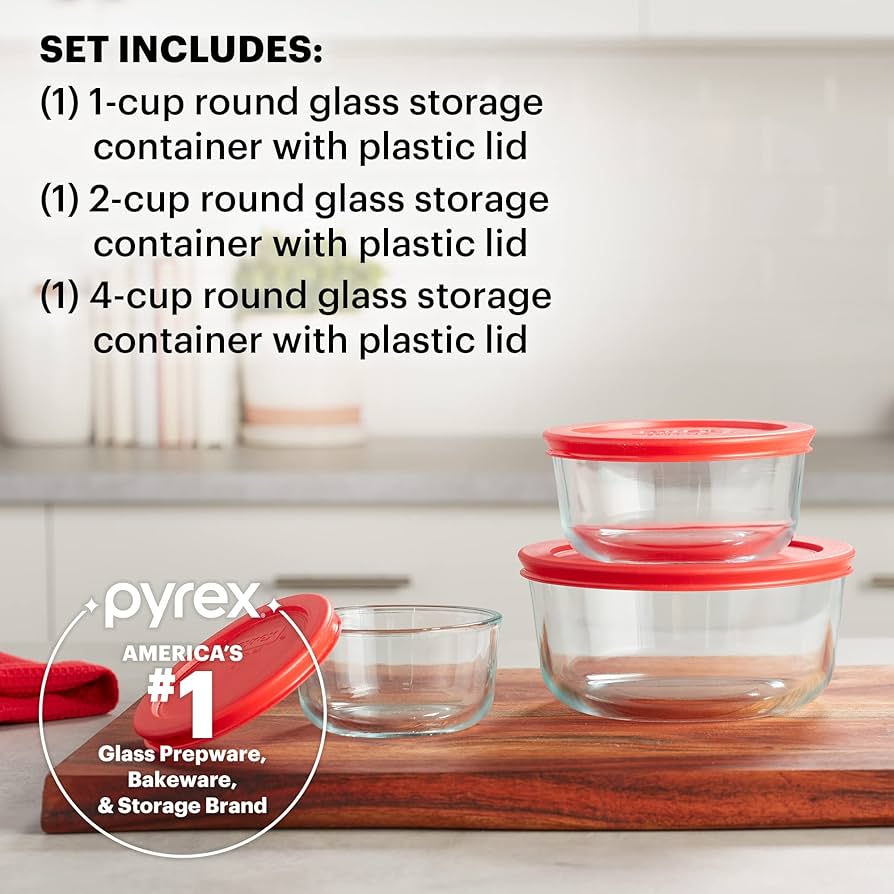 Pyrex Simply Store 7-Cup Round Glass Food Storage Dish,Blue - Walmart