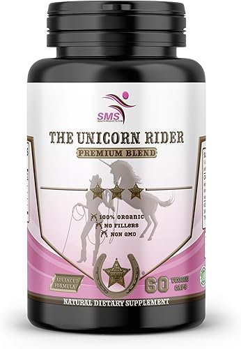 Unicorn Rider - Complejo de bienestar para mujeres con Tongkat Ali, Tribulus, ginseng negro y fenogreco - 60 cápsulas vegetarianas