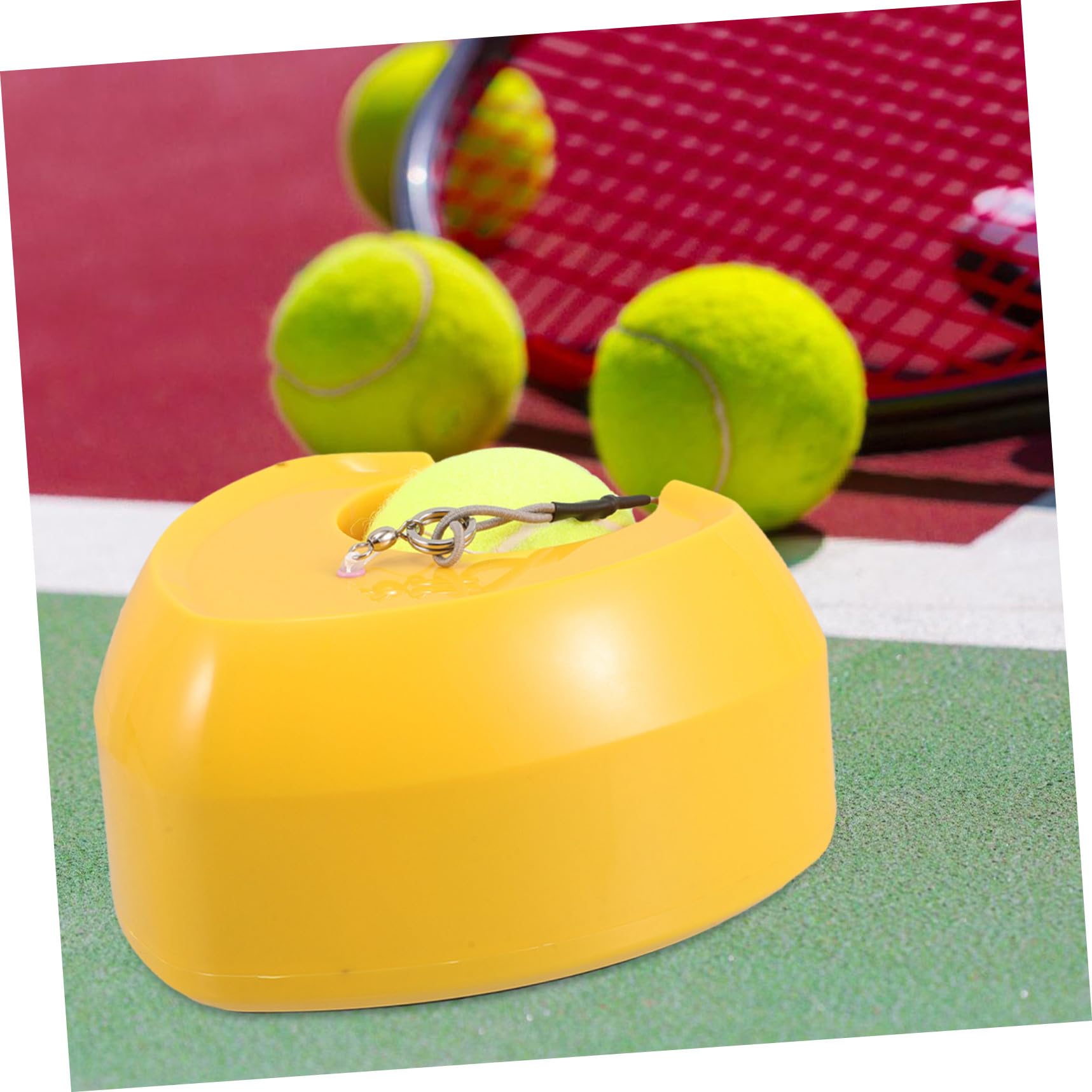TOYANDONA Base De Entrenamiento De Tenis con Reboteador De Pelota Herramienta De Autoentrenamiento Portátil para Práctica De Tenis Casa o Patio