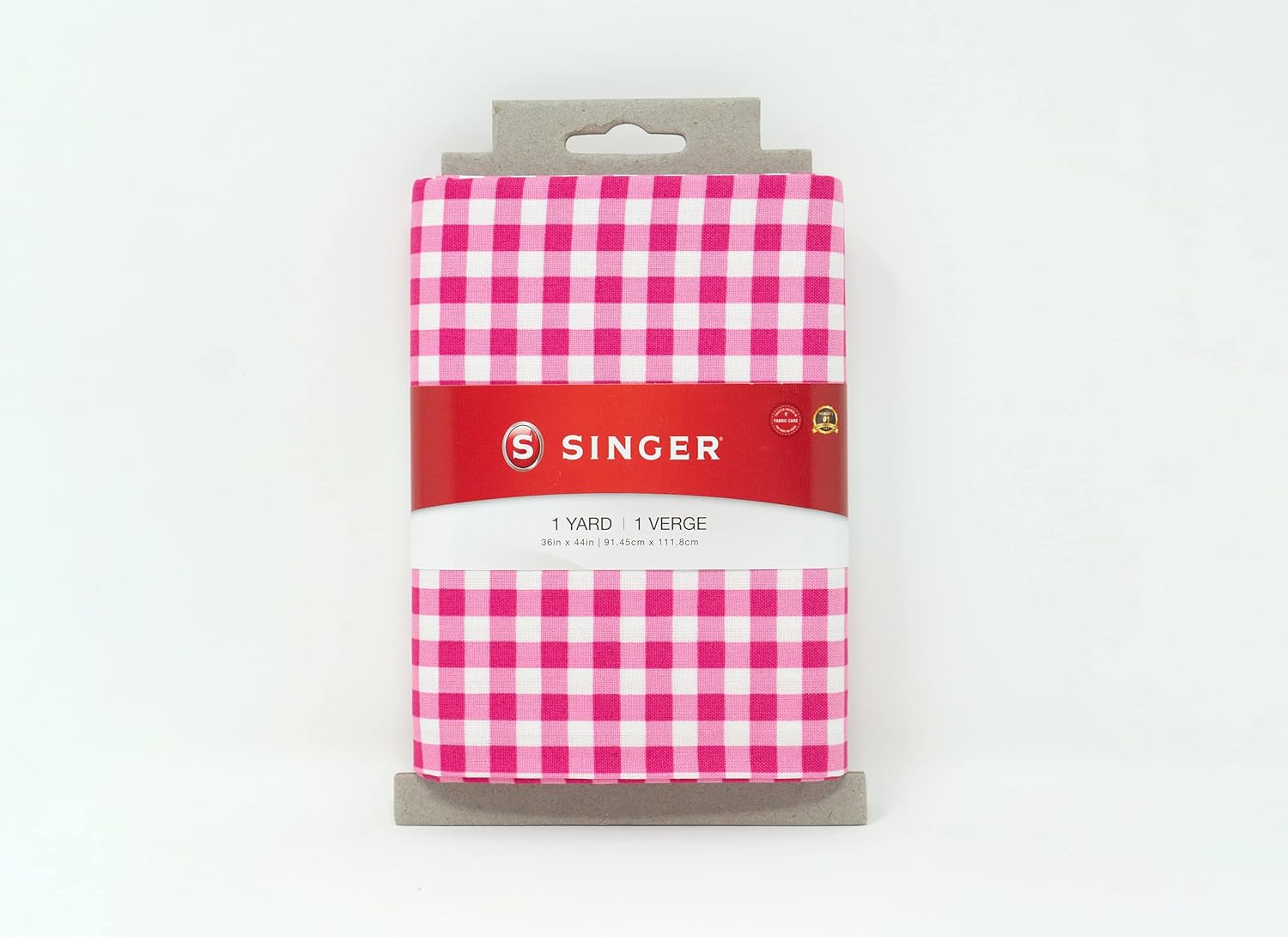 Singer Fabrics, 100 Cotton, Red Gingham Check, 1 Yard Cut