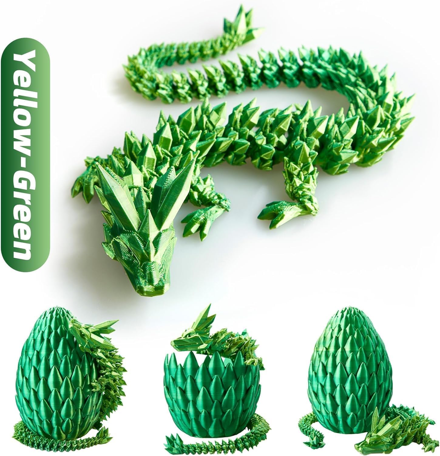 2 PCS Oeuf De Dragon Impression 3D - Dragon Articulé Et Décoration Fantastique Pour Enfants Et Collectionneurs