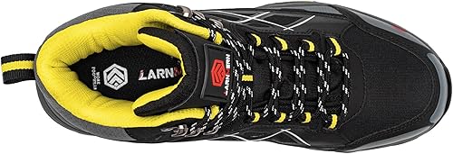 Miniatura 5 de LARNMERN - Botas de seguridad con puntera de acero para hombre, protección al aire libre, ideales como calzado industrial y botas para la