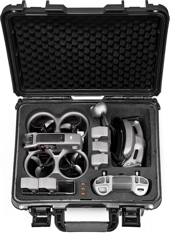 Lekufee Waterproof Hard Carrying Case for DJI Avata 2,Fly More Combo,Goggles 3(NOT for Goggles N3),RC Motion 3,FPV Remote Controller 3 and Accessories(Case Only)