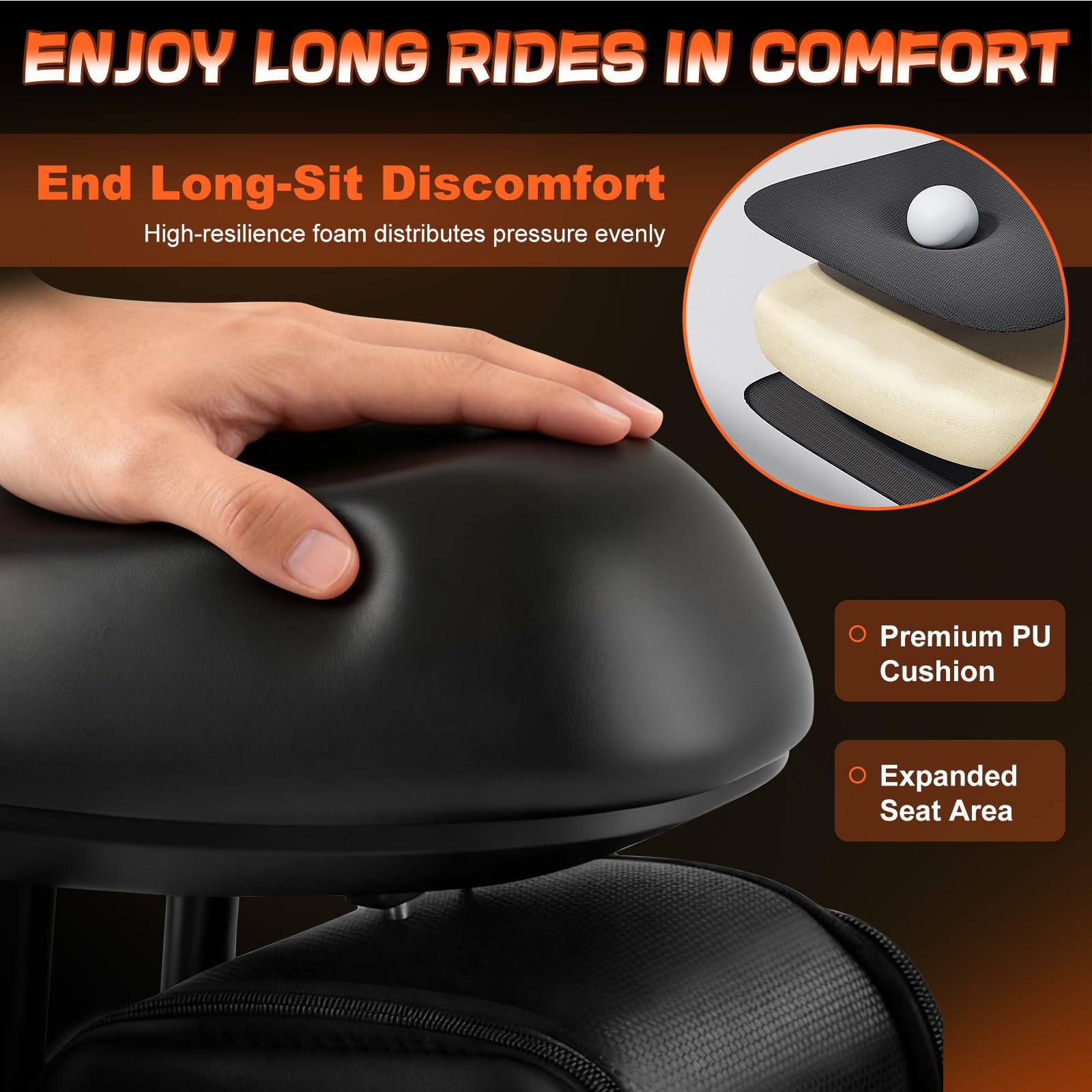 Sedile per scooter elettrico adatto per NIU KQi3 2019-2024