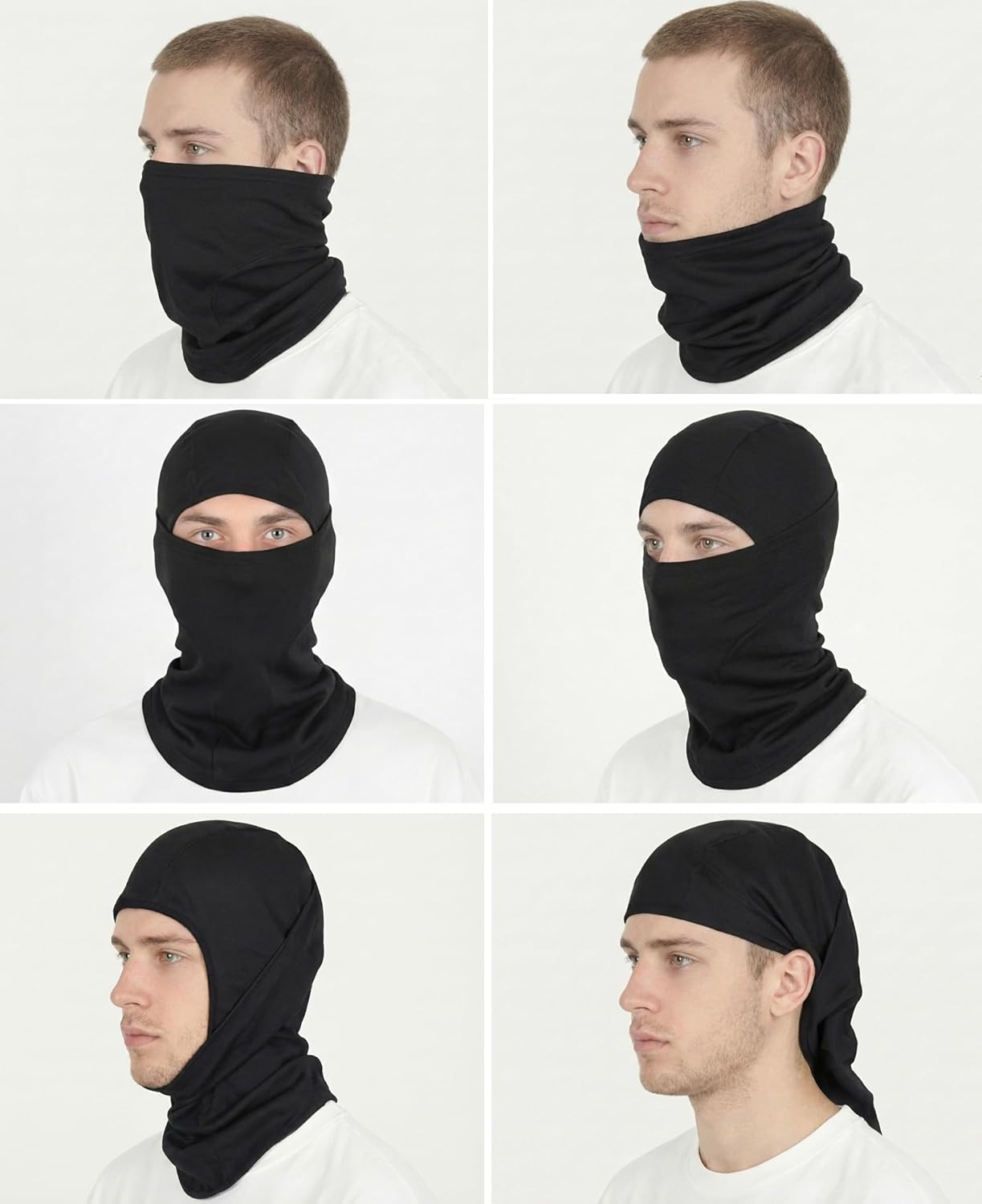 BOCOMAL FR Face Mask Flame Resistant Balaclava 5.5oz Lightweight Arc Rated Helmet Liner Covering Hood for Welding