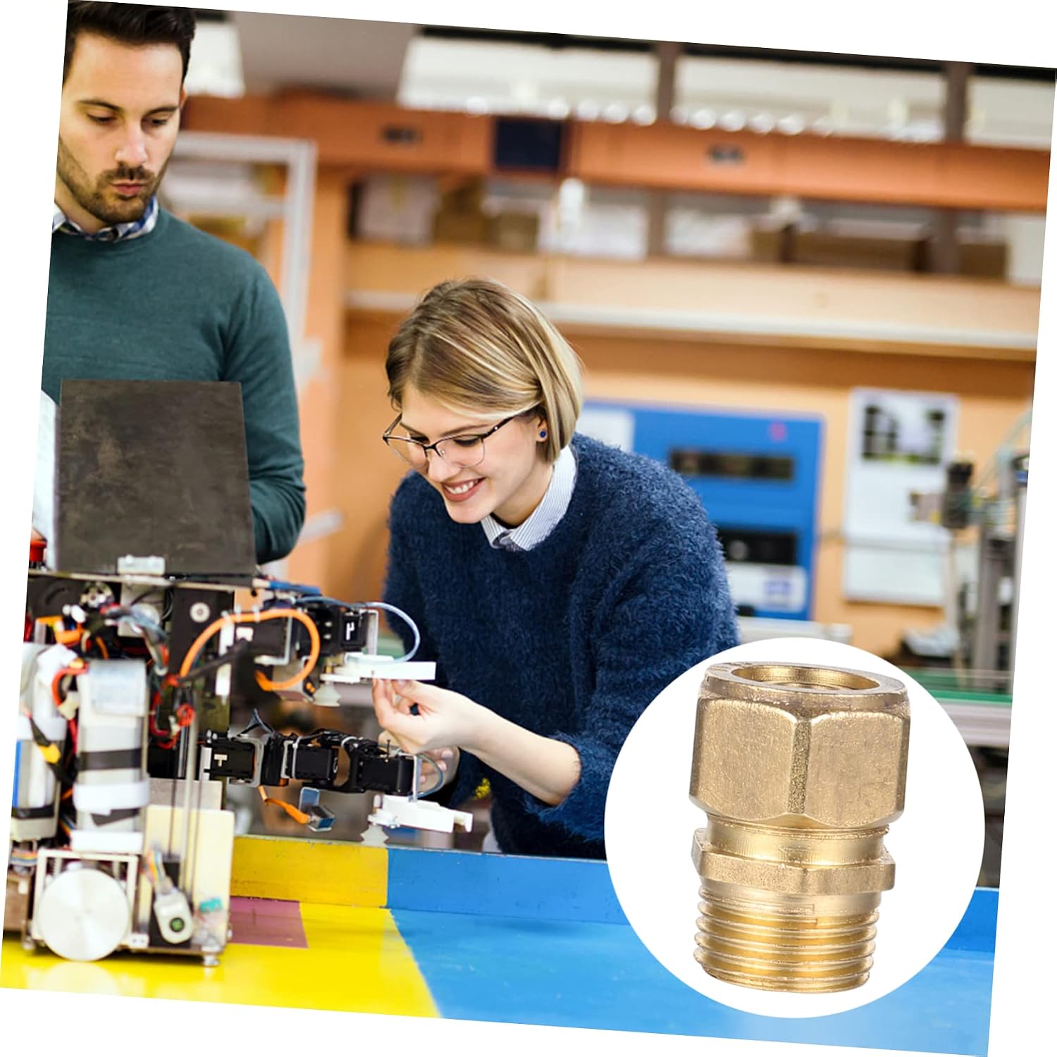 4pcs Copper Hose Adapter Connector Outer Thread Conversion Joint for Oil Heavy Duty Fittings Corrosion Resistant Durable and Easy to Install