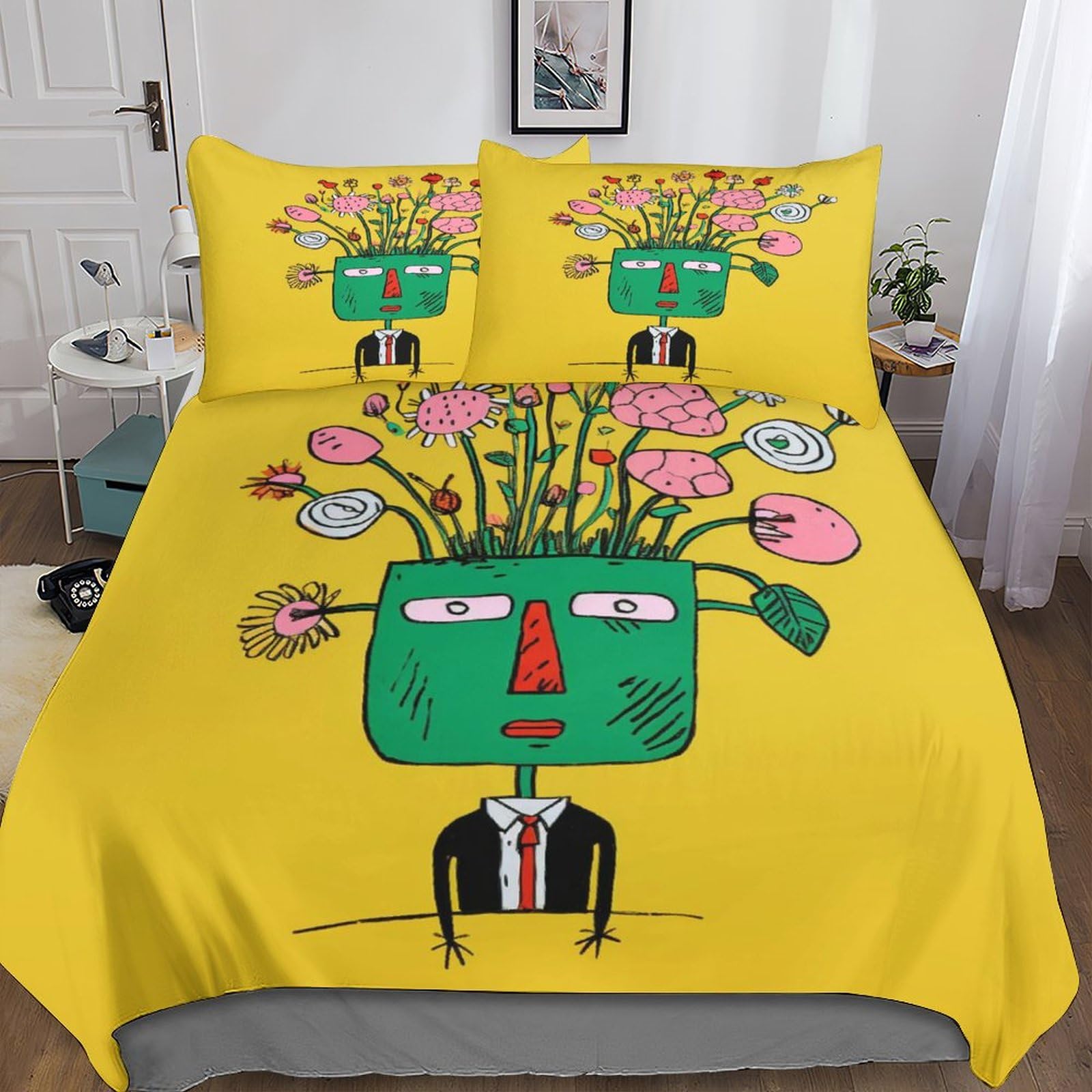Arte Abstracto 3 Piezas Juego Funda Nordica Cama con Patrón De,Dibujo Abstracto Funda Edredon Microfibra Suave Transpirable Y Fundas De Almohada De,Fundas Nórdicas Microfibra King（220x240cm）