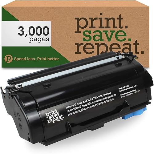 Print.Save.Repeat. Lexmark B340HA0 Cartucho de tóner remanufacturado de alto rendimiento para impresora láser B3340, B3442, MB3442 [3,000 páginas]