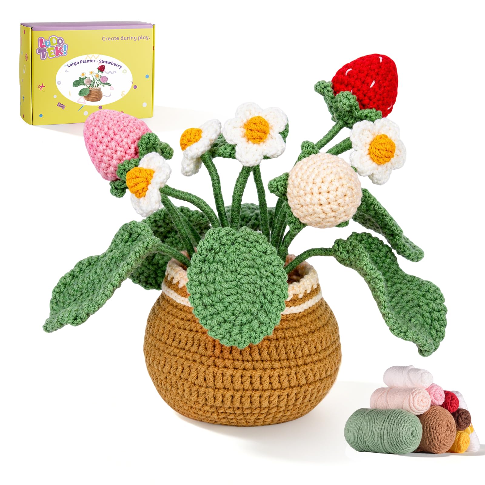 Beginner Crochet Tulip Kit - Learn to Crochet! -9
