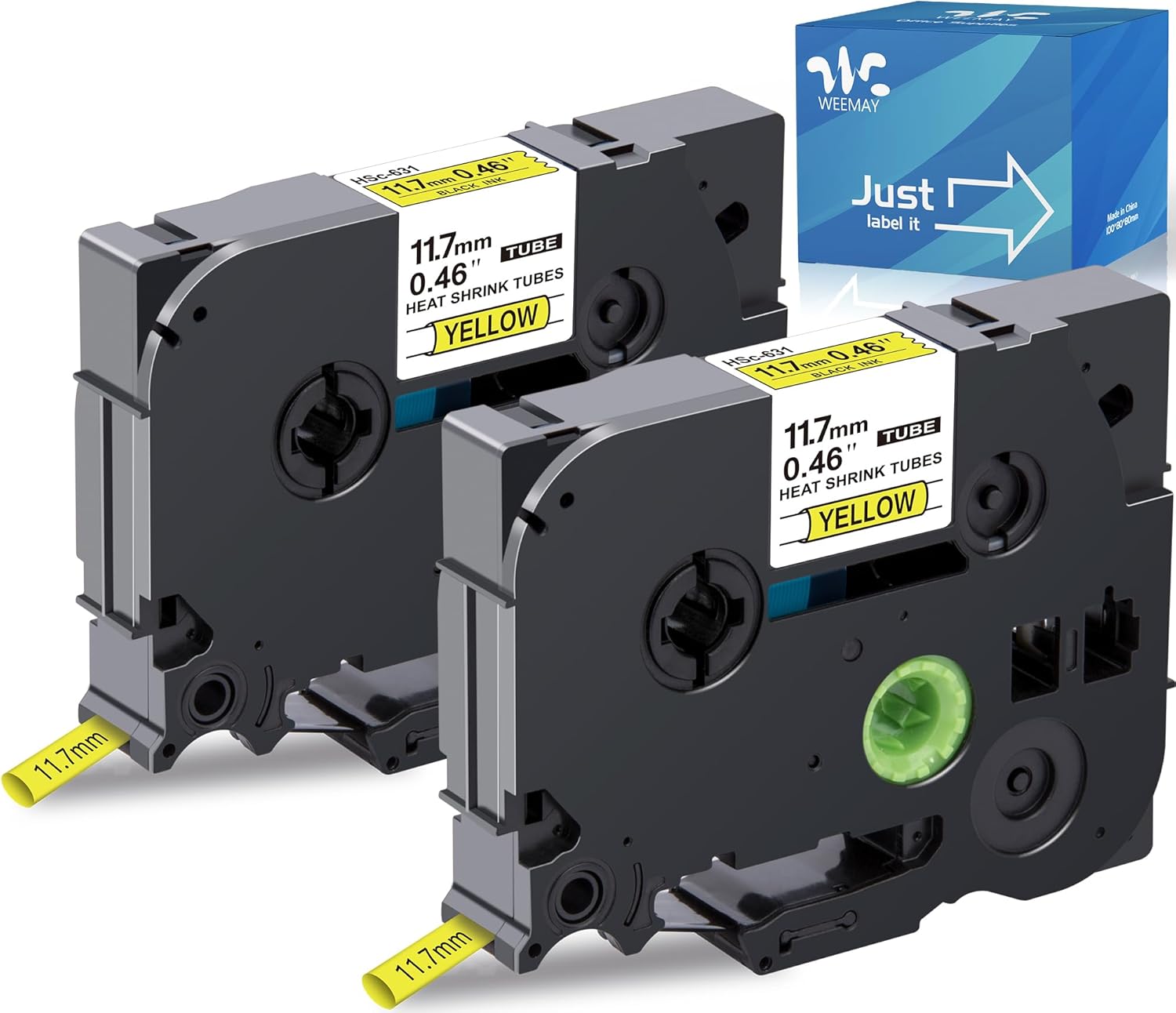 WEEMAY 2 Pack HSe631 HSe Heat Shrink Tubing Replacement for Brother HSe631 HS631