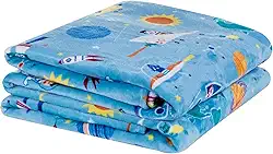 MANTA INFANTIL MENINO & MENINA FLANNEL KIDS SOLTEIRO 01 PEÇAS - ASTRONAUTA