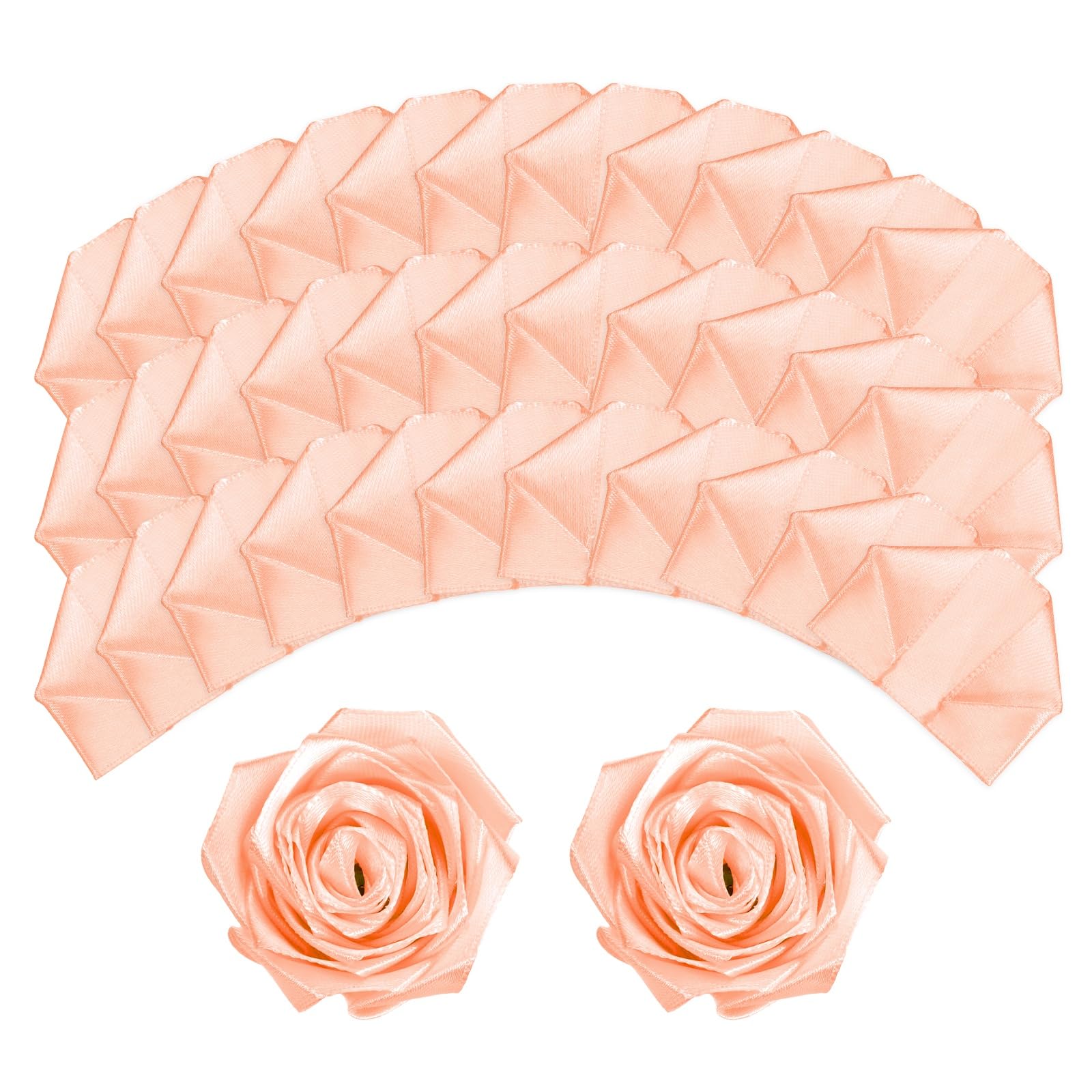 sourcing map 100pcs Eternal Roses Petals Premade Champagne