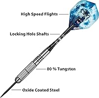 Vista 3 de Fat Cat Predator 80% Tungsten Steel Tip Darts with Storage/Travel Case, 23 Grams