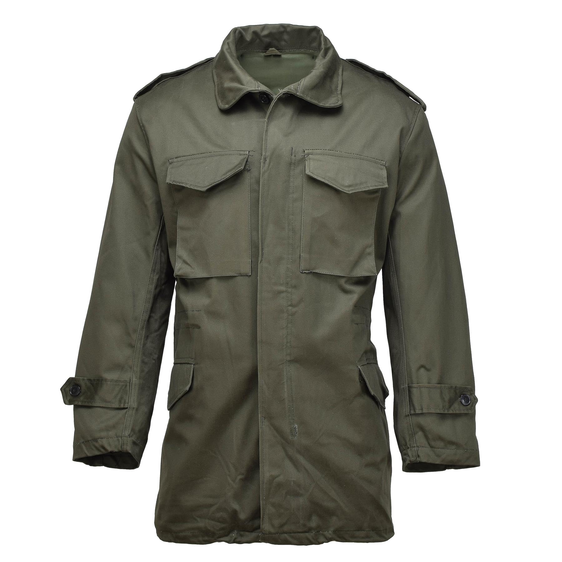 Militar Men's Olive Original Greek Military M65 Field Jacket Military Surplus Combat Parka New